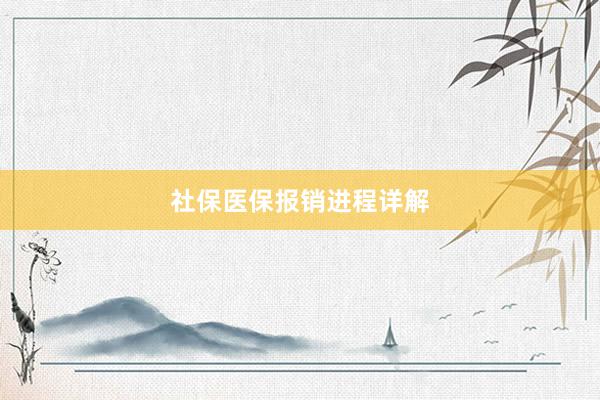 社保医保报销进程详解